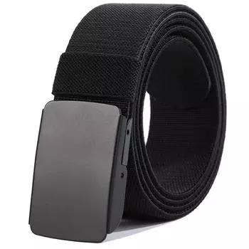 Мужской ремень, армейский эластичный тактический ремень для охоты на открытом воздухе, многофункциональный боевой, выживания, высокое качество, парусиновый ремень для морской пехоты 45to47inch чёрный
