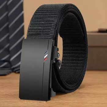 Мужской ремень для активного отдыха на открытом воздухе, Desdentado liberao Rapida, Fivela Automtica, Preto, qualidade 120cm чёрный