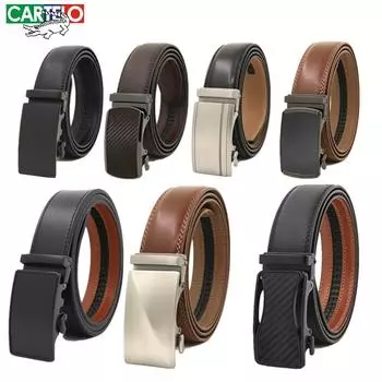 Мужской ремень из натуральной кожи, молодежный деловой автоматический ремень, отличный подарок 110cm
