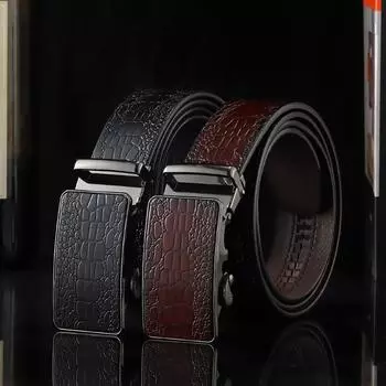 Мужской ремень из натуральной яловой кожи 110cm