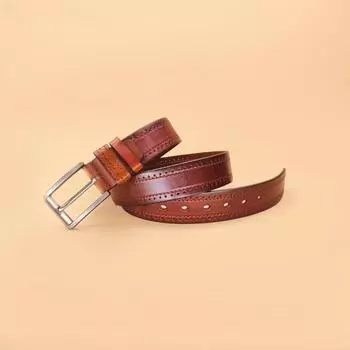 Мужской ремень - модный и универсальный, простой ремень с пряжкой, с тонким джинсовым ремнем. 110cm-130cm чёрный