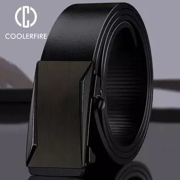 Мужской ремень, повседневный мужской деловой модный винтажный беззубый ремень, мужской джинсовый ремень высокого качества, поясной ремень с автоматической пряжкой HQ245 110cm чёрный