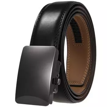 Мужской ремень, ремень повседневный деловой, автоматическая пряжка, ремень из коровьей кожи, ремень Ly36-1315-1