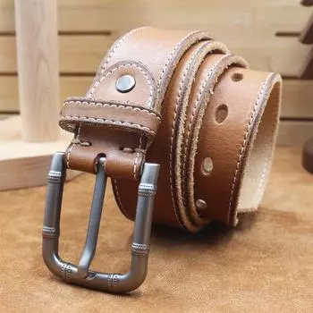 Мужской ремень Retro Car Line, выстиранные джинсы с натуральной кожаной пряжкой, мужской ремень из коровьей кожи первого слоя 105cm хаки