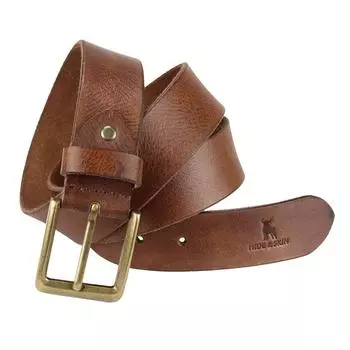 Мужской ремень Rosso из натуральной кожи с верхним зернением | Повседневный джинсовый ремень для мужчин длиной 46 дюймов | Регулируемый свободный размер 28-40 дюймов