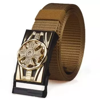 Мужской ремень с автоматической пряжкой Come And Go, ремень из холста, нейлоновый тканый, дышащий и прочный, стойло 120cm