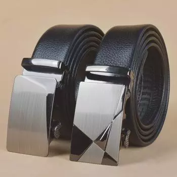 Мужской ремень с автоматической пряжкой из сплава, мужской ремень с пряжкой из сплава, удлиненный ремень для внешней торговли 120cm