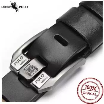 Мужской ремень высокого качества, кожаные брюки с пряжкой, простой и универсальный