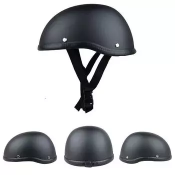 Мужской ретро кожаный полушлем - рыцарский стиль, летний шлем для езды на велосипеде One Size