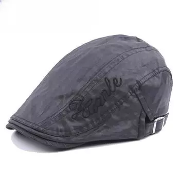 Мужской ретро повседневный берет, горячая распродажа, шляпа-форвард, шляпа художника среднего и пожилого возраста серый