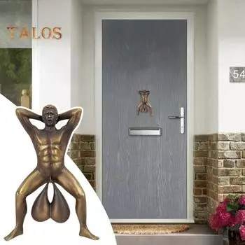 Мужской розыгрыш дверной звонок смешной голый мужчина дверной молоток легко установить розыгрыш мужской дверной звонок украшение подарок для друзей