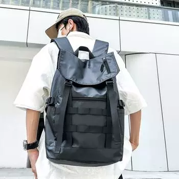 Мужской рюкзак большой емкости, компьютерная сумка, праздничная дорожная сумка, студенческая школьная сумка чёрный