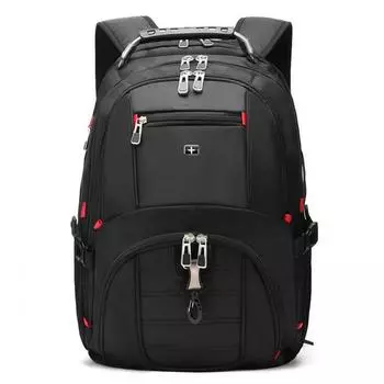 Мужской рюкзак большой емкости, многофункциональный дорожный рюкзак с USB-портом, водонепроницаемый, противоугонный, для ноутбука 17,3 дюйма