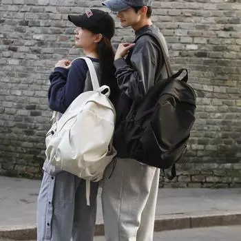Мужской рюкзак большой емкости, школьный рюкзак для женщин и студентов, дорожный рюкзак чёрный