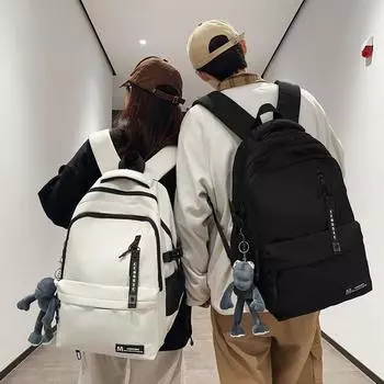 Мужской рюкзак большой емкости, школьный рюкзак для школьников младших классов, женский компьютерный рюкзак чёрный