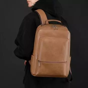 Мужской рюкзак большой вместимости для деловых поездок и путешествий, рюкзак для компьютера коричневый