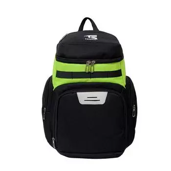 Мужской рюкзак большой вместимости, многофункциональный, для баскетбольного оборудования, тренировок, спортивный, школьный рюкзак для старшеклассника зелёный/чёрный