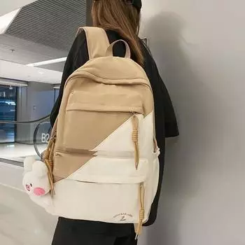 Мужской рюкзак цветной для младших школьников, школьный рюкзак для старшеклассников, женский чёрный