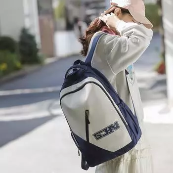 Мужской рюкзак для студентов большой вместимости, женский рюкзак для младших школьников и старшеклассников красный