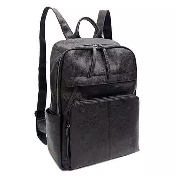 Мужской рюкзак из ветровой кожи, большая вместимость, многофункциональная деловая компьютерная сумка, спортивный рюкзак из коровьей кожи для путешествий чёрный
