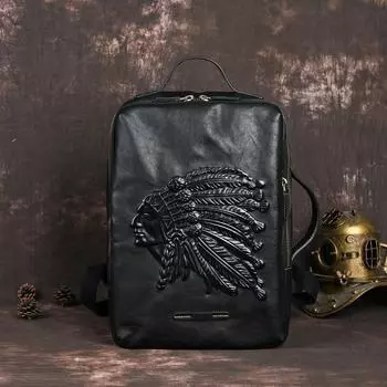 Мужской рюкзак Johnature из натуральной кожи в стиле ретро для отдыха, натуральная воловья кожа с тиснением, большая вместительность, мужские дорожные сумки, рюкзаки коричневый