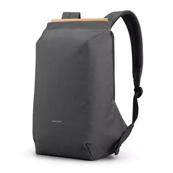 Мужской рюкзак Kingsons 15,6-дюймовый рюкзак с защитой от кражи для ноутбука темно-серый/светло-серый/светло-голубой 15.6 inch темно-серого