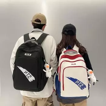 Мужской рюкзак с буквенным принтом, рюкзак для школьников младших и старших классов, женский зелёный