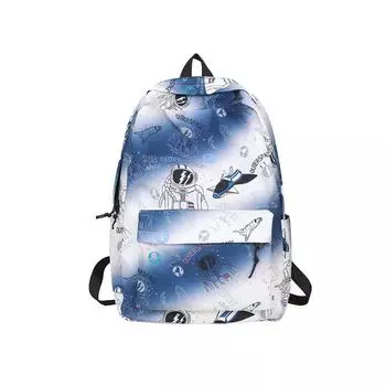 Мужской рюкзак с градиентным принтом, студенческий школьный рюкзак, женский рюкзак большой емкости кофейный