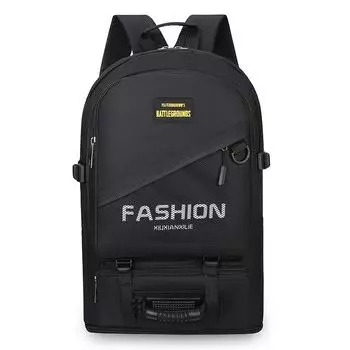 Мужской рюкзак с принтом букв, большой вместимости, расширяемый, дорожный рюкзак, сумка для альпинизма чёрный