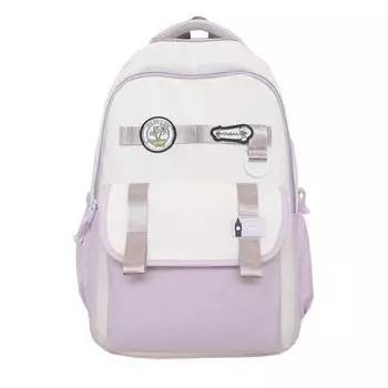 Мужской рюкзак студенческого стиля большой емкости, школьный женский рюкзак для компьютера розовый