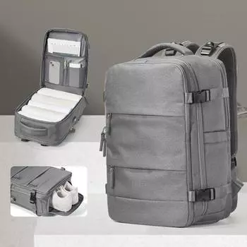 Мужской рюкзак, универсальный, для поездок на работу, деловой, водонепроницаемый, сумка для ноутбука, вместительный, для ручной клади, дорожный рюкзак