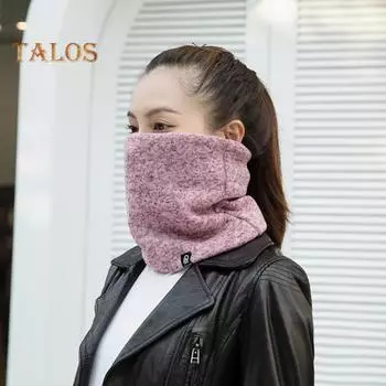 Мужской шарф, зимний, плюшевая подкладка, однотонный шарф, однотонный, с логотипом, утолщенный бархат, теплый, вязаный, шейный платок светло-серый