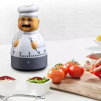 Мужской шеф-повар, кухонный механический таймер 1-60 минут, ручной таймер с героями мультфильмов, домашние офисные игровые часы