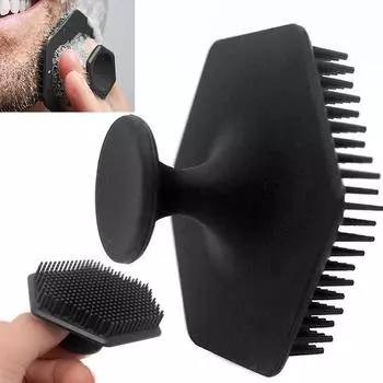 Мужской скруббер для чистки лица, силиконовый миниатюрный скруббер для лица, глубокая очистка лица, массажный скраб для лица, щетка для ухода за кожей, инструмент для ухода за кожей чёрный