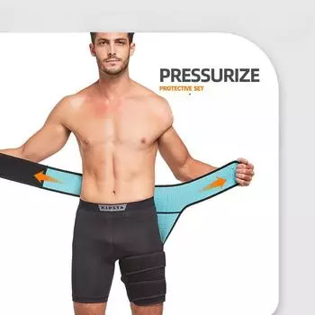 Мужской согревающий спортивный пояс для тазобедренного сустава, защита бедра, пояс для защиты бедра, пояс для защиты мышц
