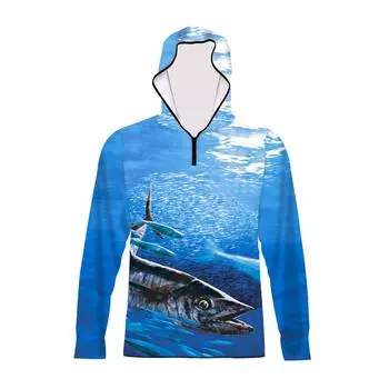 Мужской солнцезащитный костюм, дышащий солнцезащитный костюм для рыбалки на открытом воздухе, мужской рыболовный костюм, рыболовный костюм с капюшоном M