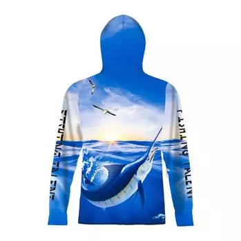 Мужской солнцезащитный костюм, дышащий солнцезащитный костюм для рыбалки на открытом воздухе, мужской рыболовный костюм, рыболовный костюм с капюшоном XXXL