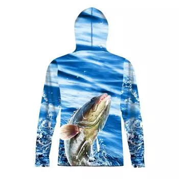 Мужской солнцезащитный костюм, дышащий солнцезащитный костюм для рыбалки на открытом воздухе, мужской рыболовный костюм, рыболовный костюм с капюшоном S