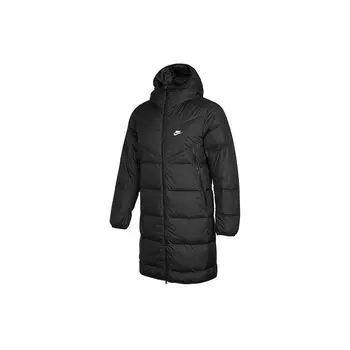 Мужской спортивный пуховик средней длины с логотипом Nike, черная DD6789-010 XXL