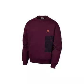 Мужской спортивный пуловер Nike ACG Crew Patchwork, топы, темно-каштановый CZ5103-643 XXL