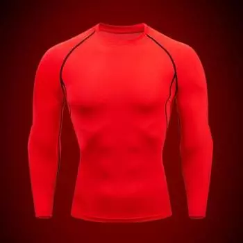Мужской спортивный топ 3D Slim Fit Высокая эластичность Круглый вырез Быстросохнущий Длинные рукава Slim Fit Компрессионная футболка для коррекции фигуры Тренажерный зал Бег Баскетбол Футболка L серый