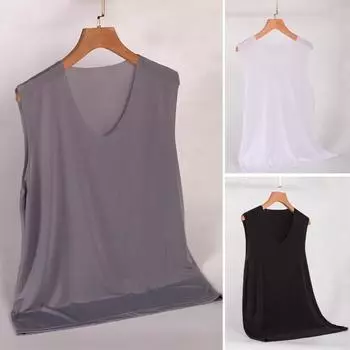 Мужской спортивный жилет, тонкий эластичный свободный пуловер без рукавов, мягкий дышащий пот, впитывающий пот, мужской спортивный костюм для бега, летняя майка