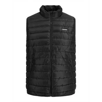 Мужской стеганый водоотталкивающий пуховик без рукавов на молнии JACK & JONES