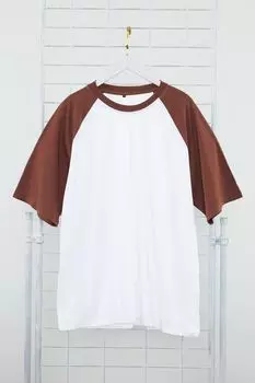 Мужской стиль Большие размеры Большие размеры Темно-коричневый Обычный крой Футболка с круглым вырезом и короткими рукавами