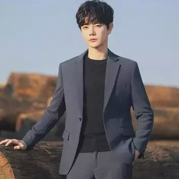 Мужской стильный легкий костюм для зрелых людей - красивая куртка JK Uniform Street Casual высокого класса 4XL темно-серого