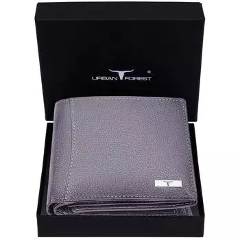 Мужской светло-серый кожаный кошелек Oliver