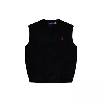 Мужской свитер без рукавов с вышитым логотипом Polo Ralph Lauren, черный 710A33366-001 L