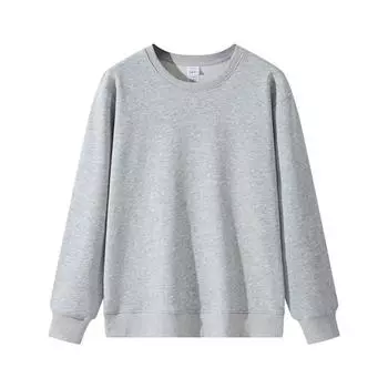 Мужской свитер, мужские весенне-осенние пуловеры, однотонные мужские повседневные толстовки с круглым вырезом, базовые топы для мужчин и женщин, уличная одежда US S чёрный