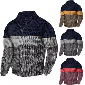 Мужской свитер, мужской повседневный вязаный пуловер, свободный крой, длинные рукава XXL