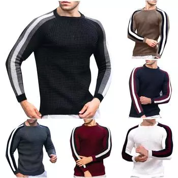 Мужской свитер, облегающая футболка, пуловер с высоким воротом, повседневная рубашка с длинным рукавом XXXL чёрный